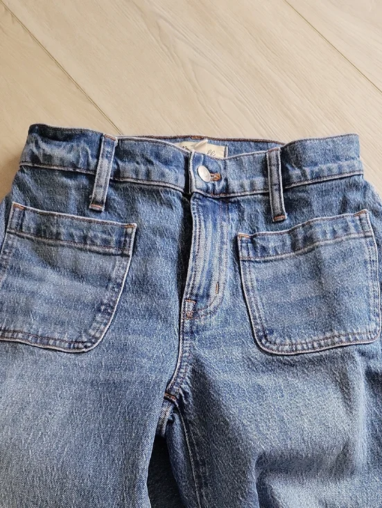 Madewell Petite Emmette Wide Leg High Waisted Jeans - 24P - Picture 3 of 5